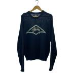 ショッピングstussy STUSSY◆25SS/サーフチームロゴ/ニット・セーター(薄手)/L/リネン/BLK/117273