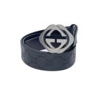 ショッピングgucci GUCCI◆ベルト/レザー/BLK/メンズ/525040