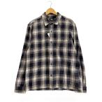 ショッピングstussy STUSSY◆長袖シャツ/M/コットン/BLK/チェック