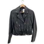 ショッピングzara ZARA TRF◆レザージャケット・ブルゾン/S/レザー/BLK/無地/5479/001/800