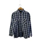 FIVE BROTHER◆ネルシャツ/L/コットン/BLU/チェック
