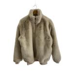 ZARA◆ジャケット/L/ポリエステル/CRM/無地/0993/300/733