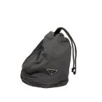 ショッピングPRADA PRADA◆巾着/ポーチ/ナイロン/GRY