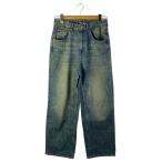 ショッピングzara ZARA◆ボトム/34/デニム/IDG/無地/0840/460/400