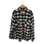 Supreme◆1-800 Buffalo Plaid Shirt/長袖シャツ/XL/ポリエステル/BLK/チェック