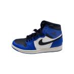 NIKE◆AIR JORDAN 1 RETRO HIGH/エアジョーダンレトロハイ/ブルー/332550-400/27.5c