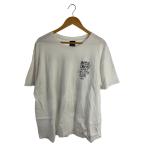 STUSSY◆バックプリント/Rebel Dread T-Shirt/Tシャツ/L/コットン/WHT