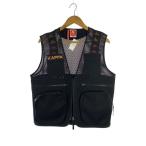kappa◆ベスト/L/ポリエステル/BLK/無地/KPARCVV80M/メッシュ
