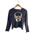 ショッピングスカル lucien pellat-finet◆スカル/ニット・セーター(薄手)/S/カシミア/BLK