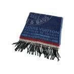 ショッピングLOUIS LOUIS VUITTON◆エシャルプ・トランクスタンプス/ウール/NVY/メンズ//
