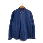 Supreme◆25SS/small box logo denim shirt/長袖シャツ/L/デニム/NVY//