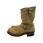 RED WING◆エンジニアブーツ/US8.5/BEG/スウェード/8268/使用感有