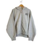 ショッピングstussy STUSSY◆ジップパーカー/L/コットン/GRY/FJ9182-050