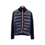 ショッピングmoncler MONCLER◆MAGLION TRICOT CARDIGAN/ダウンジャケット/S/--/NVY/D20919416600//