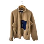 ショッピングpatagonia patagonia◆クラシックレトロX/フリースジャケット/L/ポリエステル/BEG/23055F6