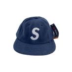 ショッピングsupreme Supreme◆18AW/Polartec S Logo 6-Panel Cap/Sロゴ/キャップ/ポリエステル/NVY/メンズ//
