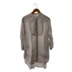 宝島染工◆長袖ワンピース/--/リネン/GRY//