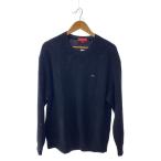 ショッピングsupreme Supreme◆21AW/melange rib knit sweater/スモールボックスロゴニット/L/コットン/BLK