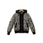 ショッピングstussy STUSSY◆切替/ダウンジャケット/S/ポリエステル/BLK/総柄//