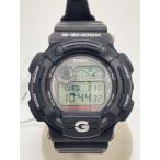 CASIO◆ソーラー腕時計・G-SHOCK/アナログ/ラバー/BLK/BLK//