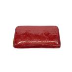 ショッピングヴェルニ LOUIS VUITTON◆ジッピー・ウォレット_モノグラム・ヴェルニ/エナメル/RED/総柄/レディース