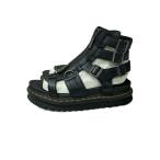 Dr.Martens◆グラディエーター/サンダル/US8/BLK/レザー