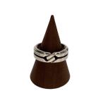 GUCCI* узел Infinity кольцо /15 номер /SLV/ мужской /Ag925 печать / маленькая царапина иметь //
