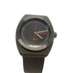 ショッピングnixon NIXON◆ソーラー腕時計/LIGHT-WAVE/アナログ/リサイクル海洋プラスチック/BLK/KHK/SS