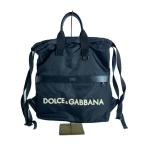 ショッピングGABBANA DOLCE&GABBANA◆2way/ナップサック/エンボスロゴ/リュック/ブラック