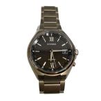CITIZEN◆ソーラー腕時計/アナログ/BLK/SLV/H149-S125626//