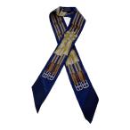 HERMES*tsui Lee / Jean булавка g/ шарф / шелк /NVY/ общий рисунок / женский //