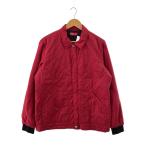 Supreme◆キルティングジャケット/L/ポリエステル/RED