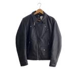 ショッピングライダース Schott◆LAMB RIDERS JACKET/228US/ダブルライダースジャケット/38/羊革/BLK/7525