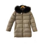 ショッピングduvetica DUVETICA◆KAPPA/汚れ有/ロングダウンジャケット/38/ナイロン/BEG/D.037.00.MFG-1057R//