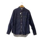 ショッピングdior Dior HOMME◆レザーパッチ/長袖シャツ/37/デニム/IDG/863C513A4072//