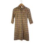 ショッピングBURBERRY BURBERRY BLUE LABEL◆シャツワンピース/ノバチェック/38/ウール/BEG/FMF54-536//