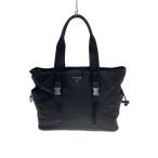 PRADA◆トートバッグ/ナイロン/BLK/2VG042//