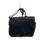 ROTHCO◆メッセンジャーバッグ/ショルダーバッグ/キャンバス/BLK/無地