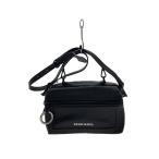 ショッピングdiesel DIESEL◆ショルダーバッグ/レザー/BLK/無地/2way ブラック