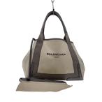 BALENCIAGA◆トートバッグ/キャンバス/アイボリー/339933