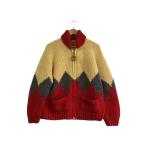 ショッピングカウチン CANADIANSWEATER◆カーディガン(厚手)/カウチンニット/--/ウール/RED/カナダ製