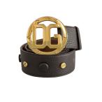 DOLCE&GABBANA◆DGロゴバックル/イタリア製/90cm/パーツ一部欠品/ベルト/レザー/BRW/メンズ