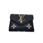 LOUIS VUITTON◆ポルト・フォイユ・ヴィクトリーヌ_モノグラム・アンプラント/レザー/BLK/モノグラム/メンズ