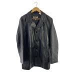 ショッピングschott Schott◆レザーコート/レザージャケット/M/レザー/BLK/無地/807