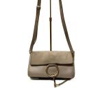 Chloe◆ショルダーバッグ/レザー/BEG/無地