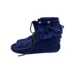 ショッピングMINNETONKA MINNETONKA◆ブーツ/US6/NVY/スウェード/625S