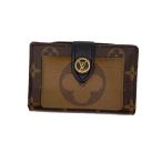 ショッピングVUITTON LOUIS VUITTON◆ポルト・フォイユ・ジュリエット_モノグラム・リバース/レザー/BRW/レディース