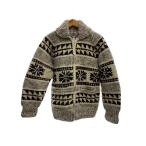 ショッピングカウチン AURORA BOREALIS/カウチンニット/カーディガン(厚手)/--/ウール/BEG/総柄/汚れ