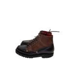 EVISU◆山根靴店/2001 Uチップ レースアップブーツ/SIZE:25.5cm/ブラック/ブラウン/レザー