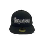 ショッピングsupreme Supreme◆Gonz Logo Newera/キャップ/7 3/8/コットン/BLK/メンズ